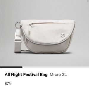 All night festival bag micro 2L